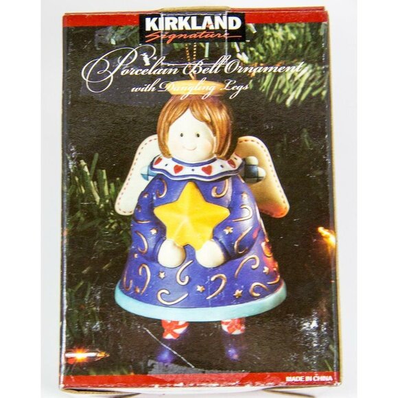 Kirkland Signature Porcelain Angel Bell Ornament w/Dangling Legs - Picture 8 of 11